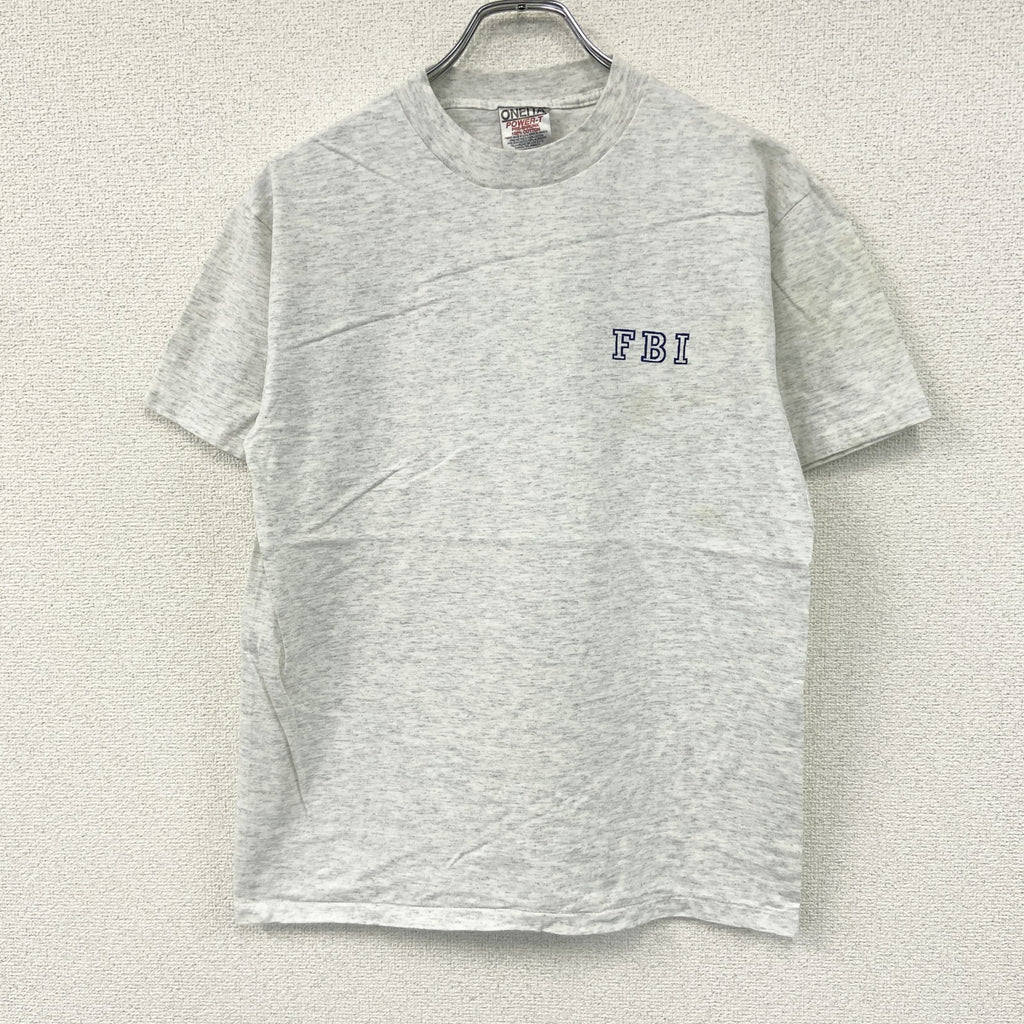 ONEITA　オニータ　半袖プリントTシャツ　シングルステッチ　ヴィンテージ　霜降りグレー　Mサイズ　古着
