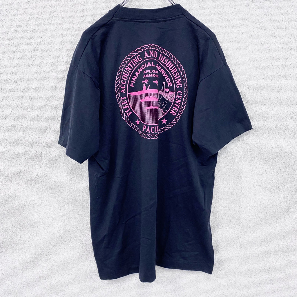 90s　SCREEN STARS　半袖プリントTシャツ　シングルステッチ　ヴィンテージ　黒　ブラック　XLサイズ　古着