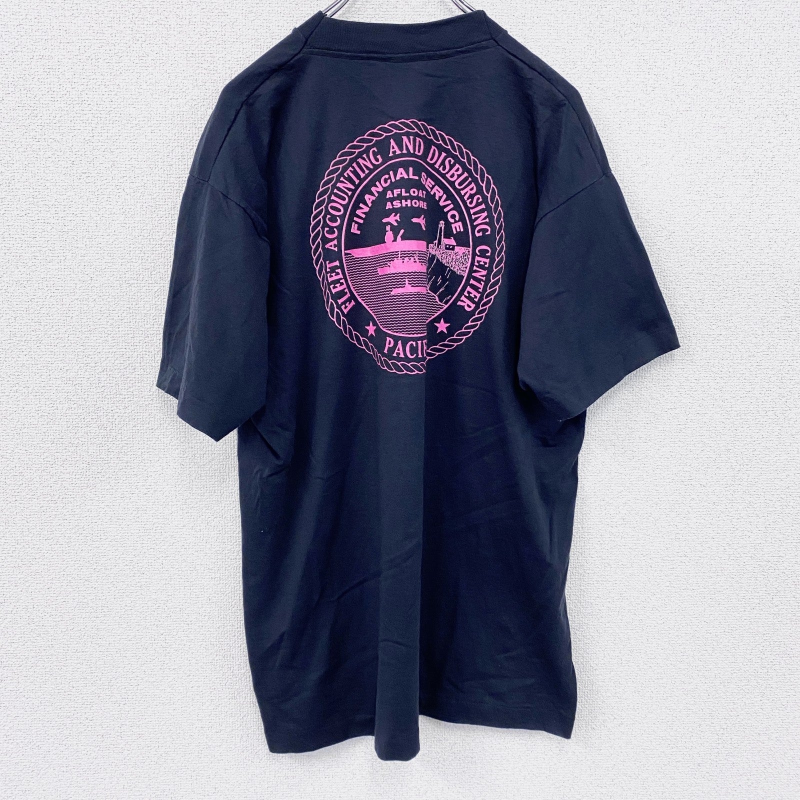 90s　SCREEN STARS　半袖プリントTシャツ　シングルステッチ　ヴィンテージ　黒　ブラック　XLサイズ　古着