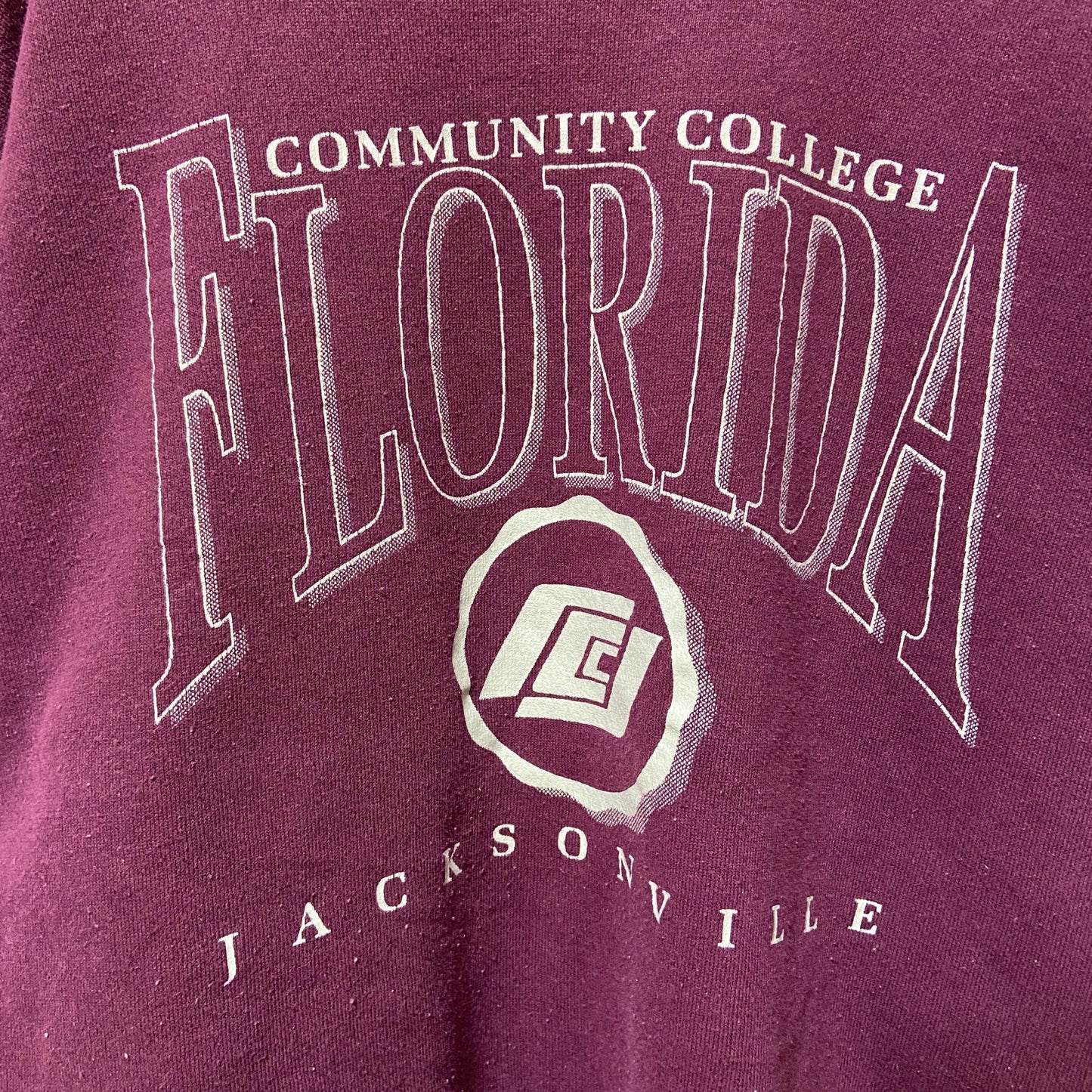 古着 used　Florida　フロリダ大学　長袖カレッジプリントスウェット　トレーナー　ワインレッド　えんじ色　Lサイズ