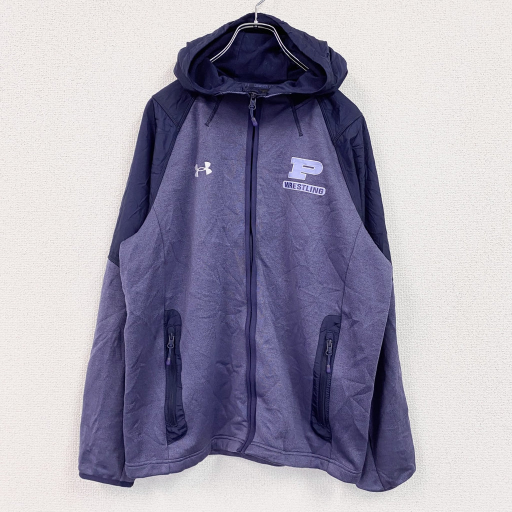UNDER ARMOUR　アンダーアーマー　スウェットパーカー/フーディー　紺　ネイビー　Lサイズ　古着