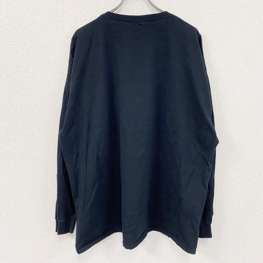 FRUIT OF THE LOOM　フルーツオブザルーム　半袖アニマルTシャツ　犬　黒　ブラック　3XLサイズ　古着