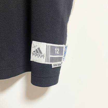 古着 used　adidas　アディダス　カレッジロゴ刺繍タンクトップゲームシャツ　バスケ　スポーツ　西ミシガン大学　黒　ブラック