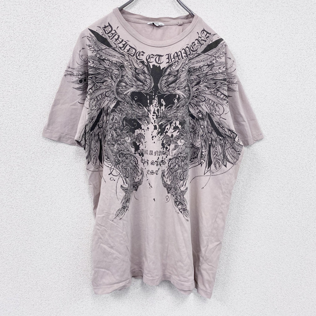 Next　半袖プリントTシャツ　ピンク　Lサイズ　古着