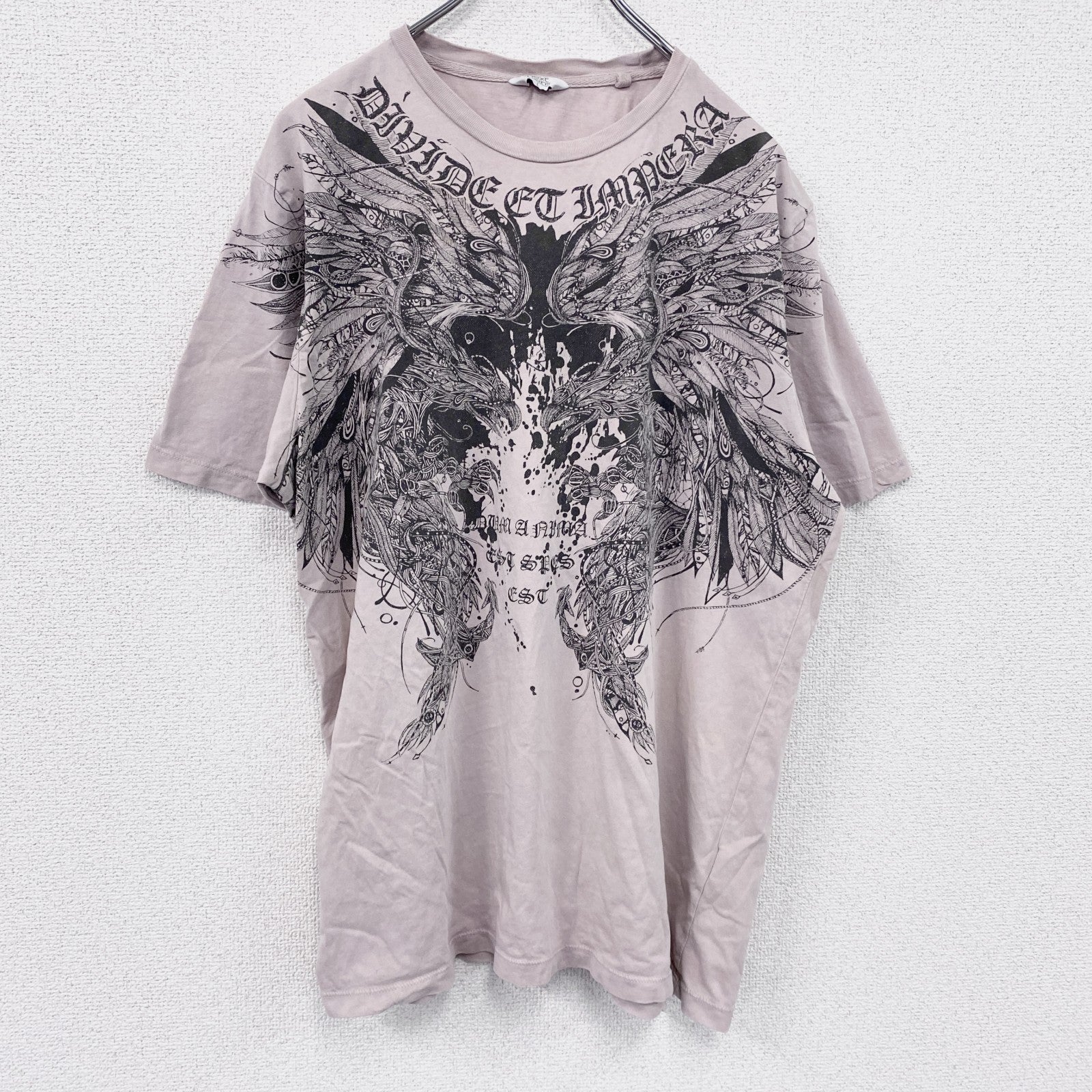 Next　半袖プリントTシャツ　ピンク　Lサイズ　古着