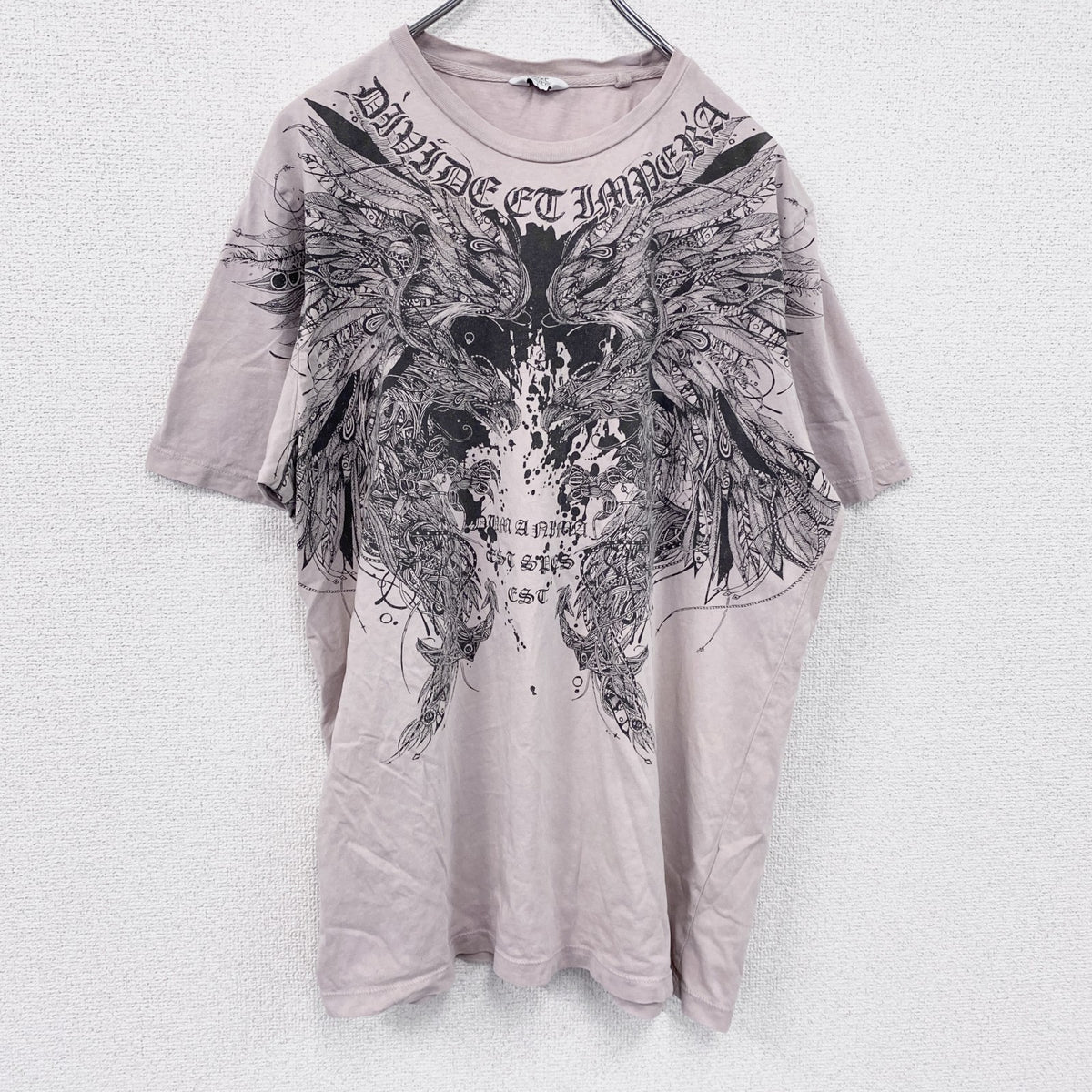 Next　半袖プリントTシャツ　ピンク　Lサイズ　古着