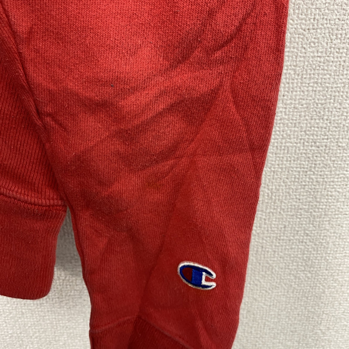Champion　チャンピオン　リバースウィーブ　スウェットパーカー/フーディー　赤　レッド　Sサイズ　古着
