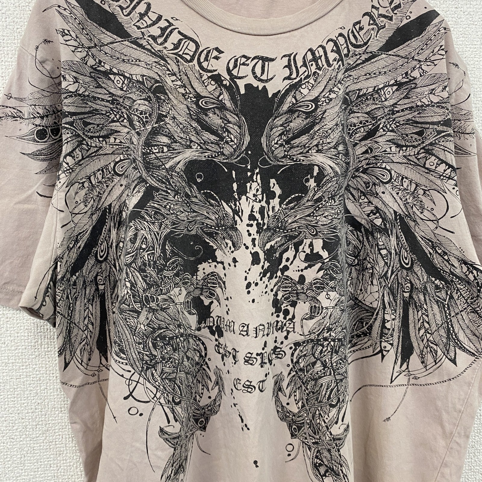 Next　半袖プリントTシャツ　ピンク　Lサイズ　古着