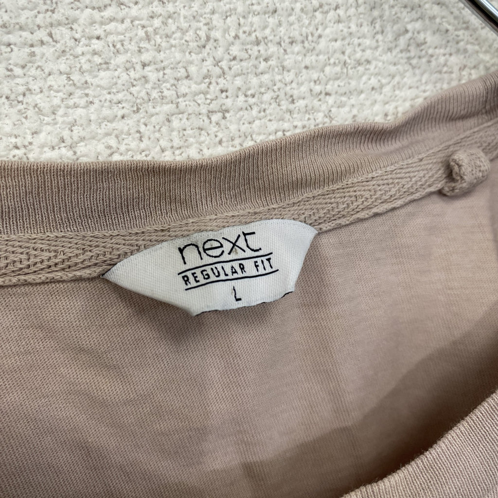 Next　半袖プリントTシャツ　ピンク　Lサイズ　古着