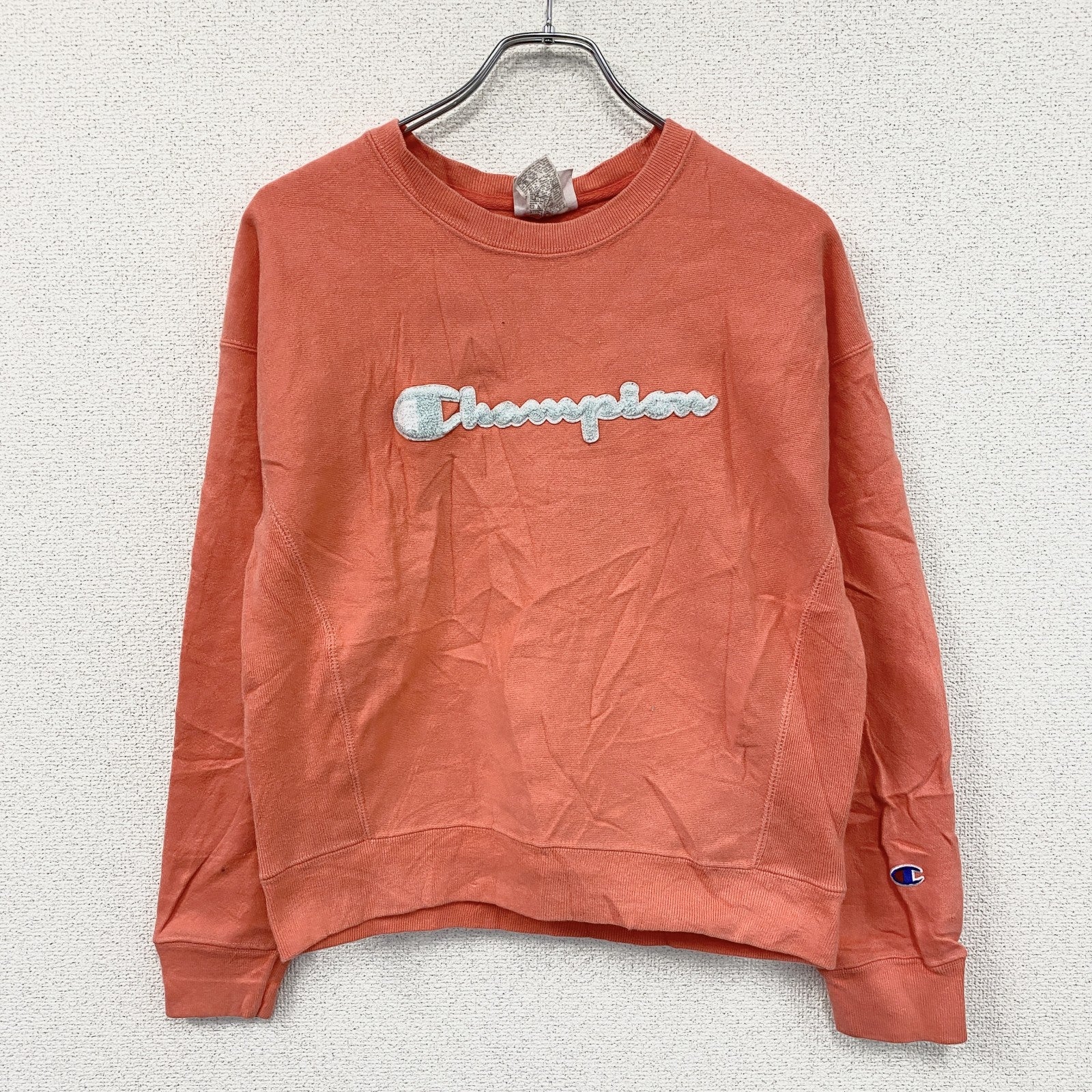 Champion　チャンピオン　リバースウィーブ　スウェット/トレーナー　コーラルピンク　Sサイズ　古着