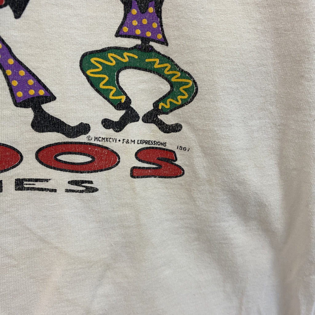 90s　Ganzee　半袖スーベニアTシャツ　ジャマイカ　ヴィンテージ　白　ホワイト　Lサイズ　古着