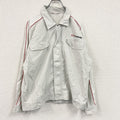 TB UNIFASHION　HINO　日野自動車　ワークジャケット　比翼仕立て　フラップポケット　ライトグレー　4Lサイズ　古着