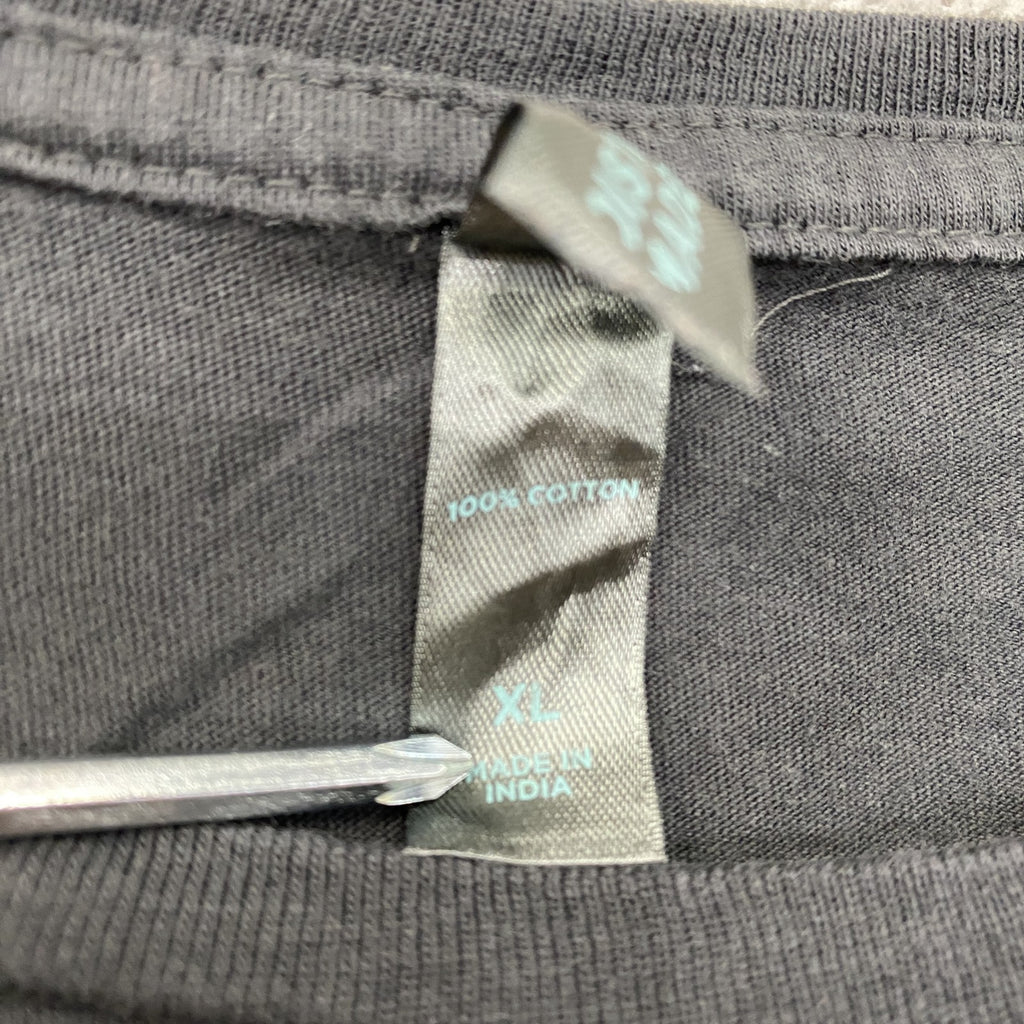 DISTRICT MADE　CCAD　半袖プリントTシャツ　黒　ブラック　XLサイズ　古着