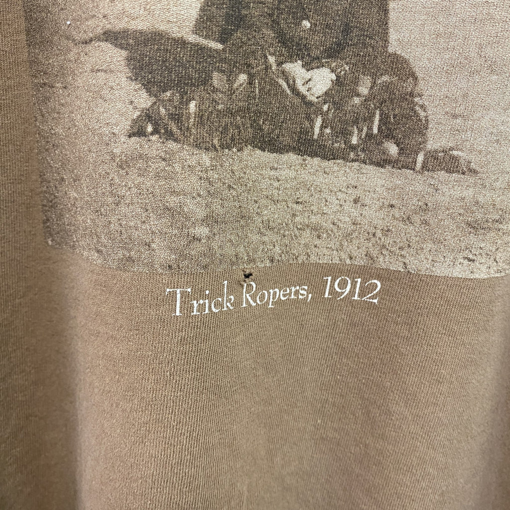 anvil　アンビル　PENDLETON　半袖プリントTシャツ　シングルステッチ　茶色　ブラウン　XLサイズ　古着
