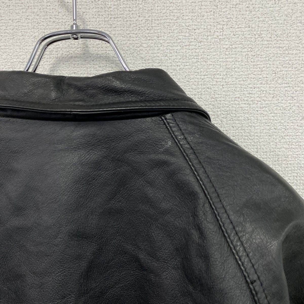 D'HOMME A HOMME　ドムアオム　レザージャケット/レザーコート　黒　ブラック　Mサイズ ライダース バイカージャケット メンズ 古着