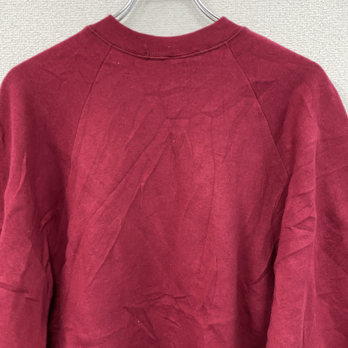 ～90s　FRUIT OF THE LOOM　フルーツオブザルーム　スウェット/トレーナー　エンジ　XLサイズ　　ヴィンテージ　古着