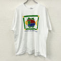 Hanes　ヘインズ　半袖プリントTシャツ　シングルステッチ　ヴィンテージ　白　ホワイト　XLサイズ カットソー メンズ コットン 古着