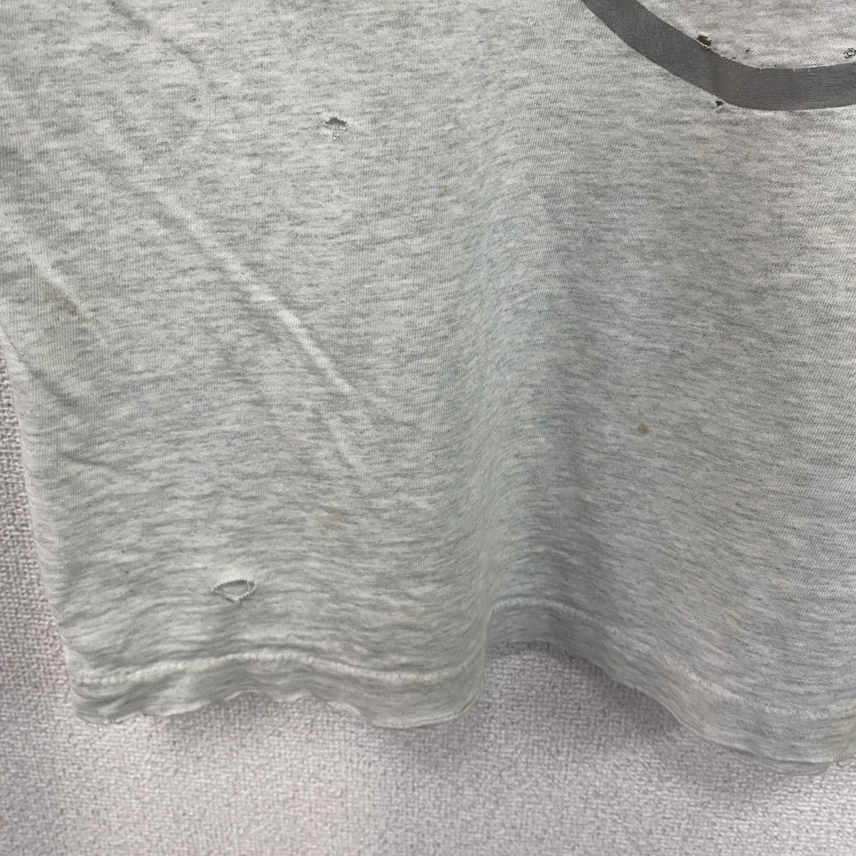 90s　Disney　ディズニー　半袖プリントTシャツ　シングルステッチ　霜降りグレー　古着