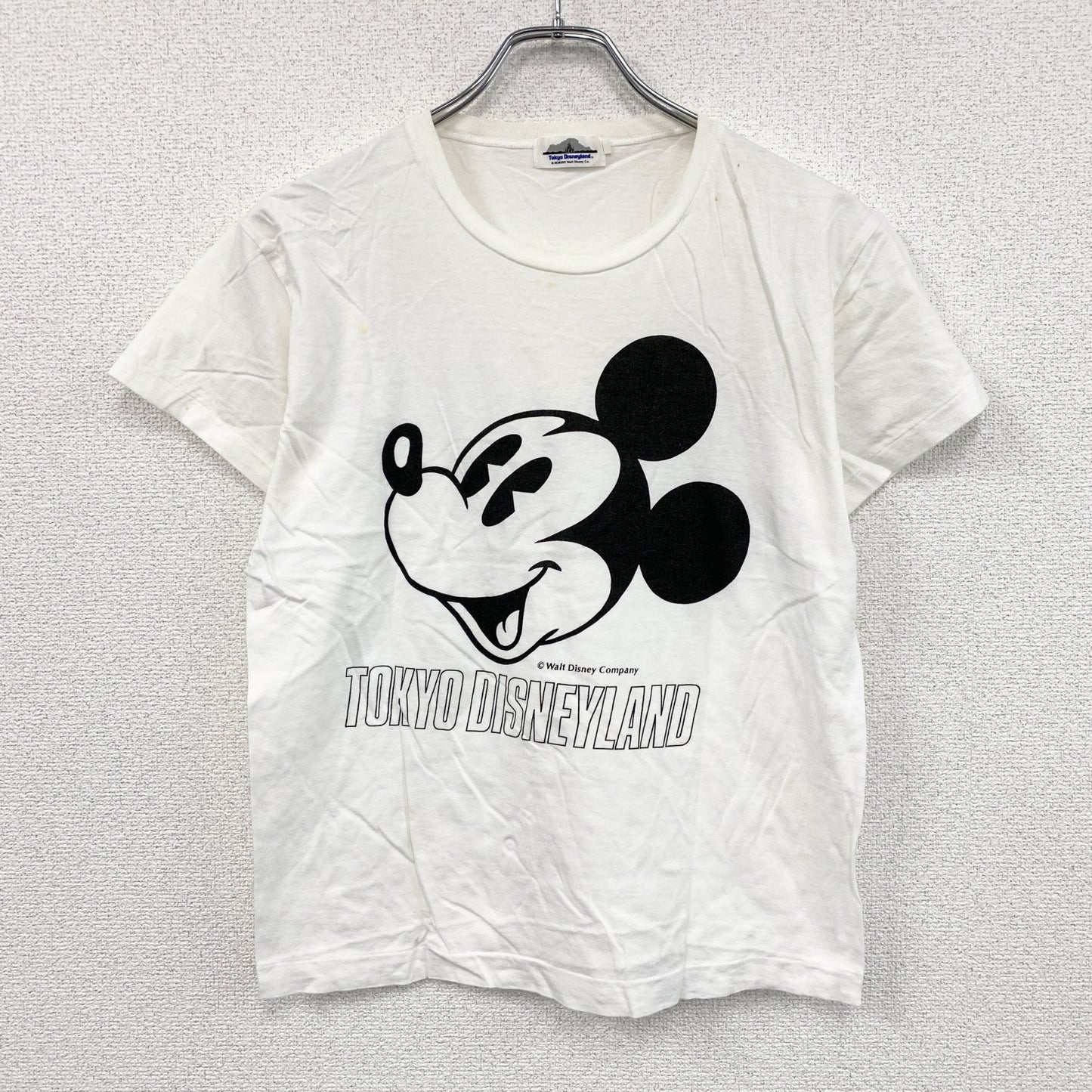～90s　Disney　東京ディズニーランド　ミッキーマウス　半袖Tシャツ　ヴィンテージ　ホワイト　Mサイズ