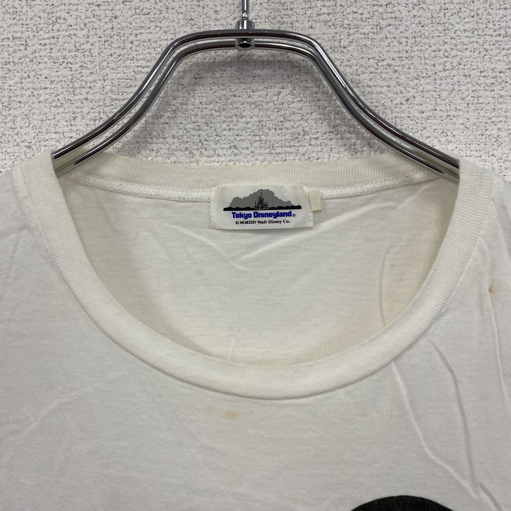 ～90s　Disney　東京ディズニーランド　ミッキーマウス　半袖Tシャツ　ヴィンテージ　ホワイト　Mサイズ　古着
