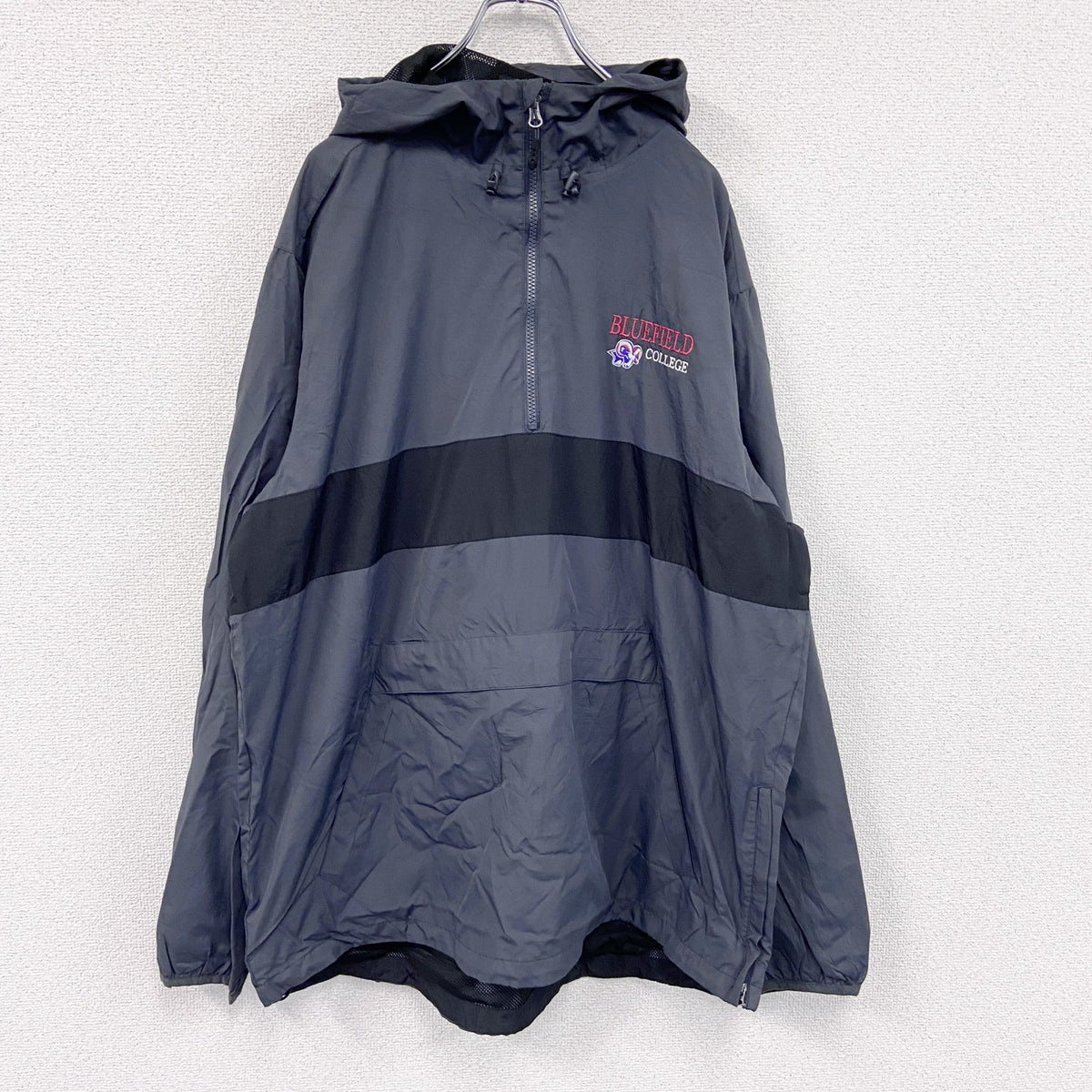SPORT TEK　アノラックパーカー　灰色　ダークグレー　2XLサイズ　古着