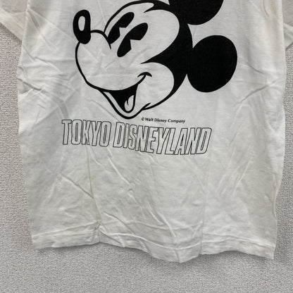 ～90s　Disney　東京ディズニーランド　ミッキーマウス　半袖Tシャツ　ヴィンテージ　ホワイト　Mサイズ