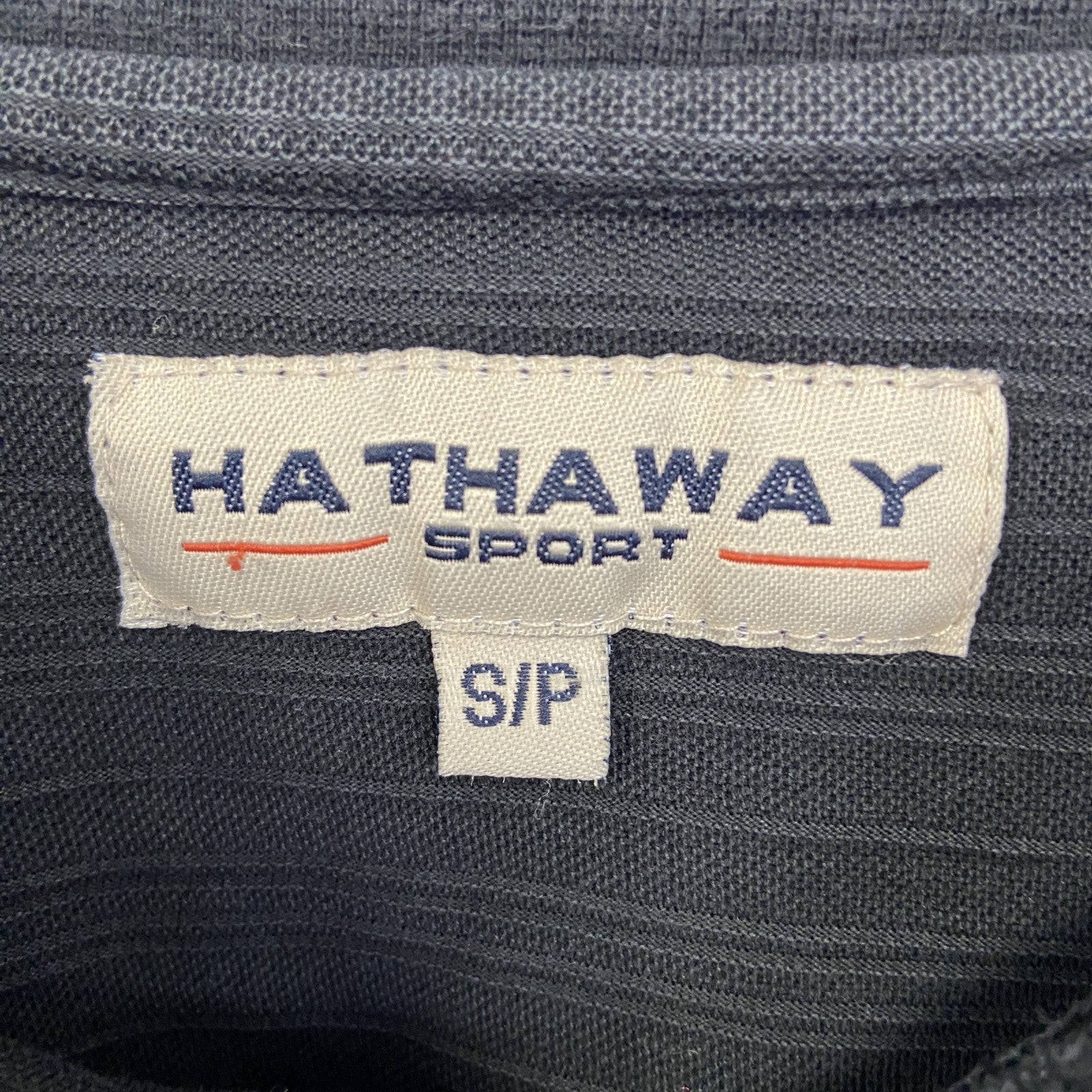 HATHAWAY ハサウェイ 　半袖シンプルTシャツ　ノームコア　無地　黒　ブラック　スポーツウェア　クルーネック　Sサイズ　古着