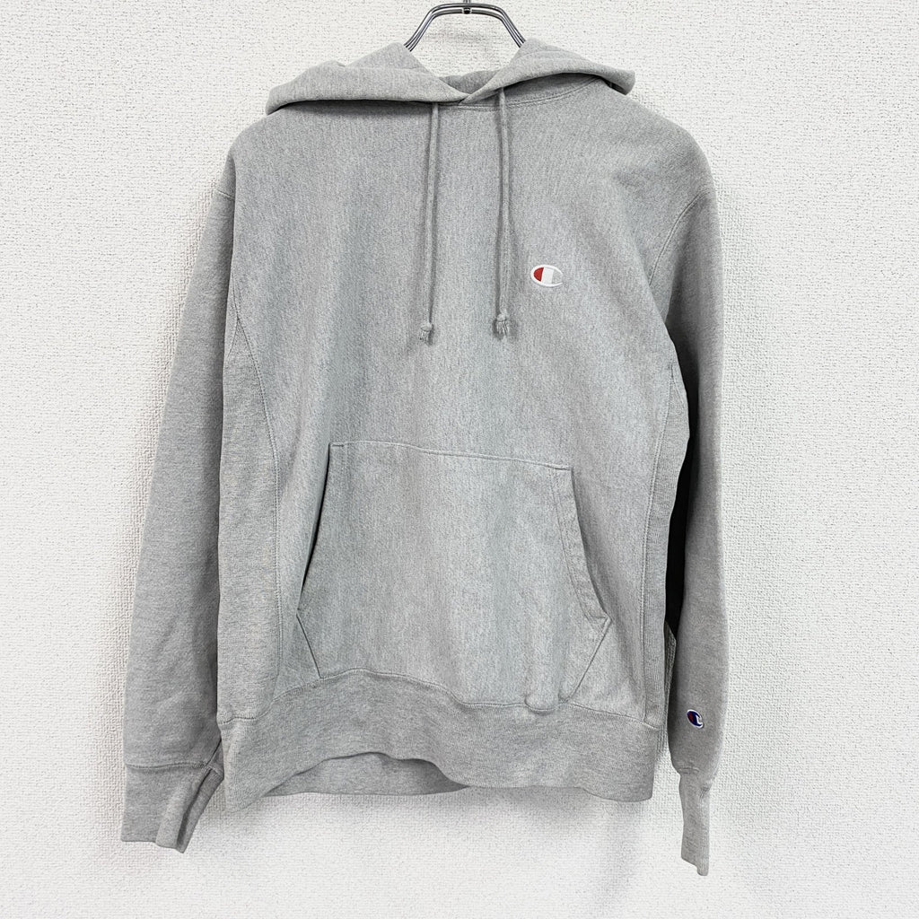 Champion　チャンピオン　リバースウィーブ　スウェットパーカー/フーディー　灰色　グレー　Mサイズ　古着