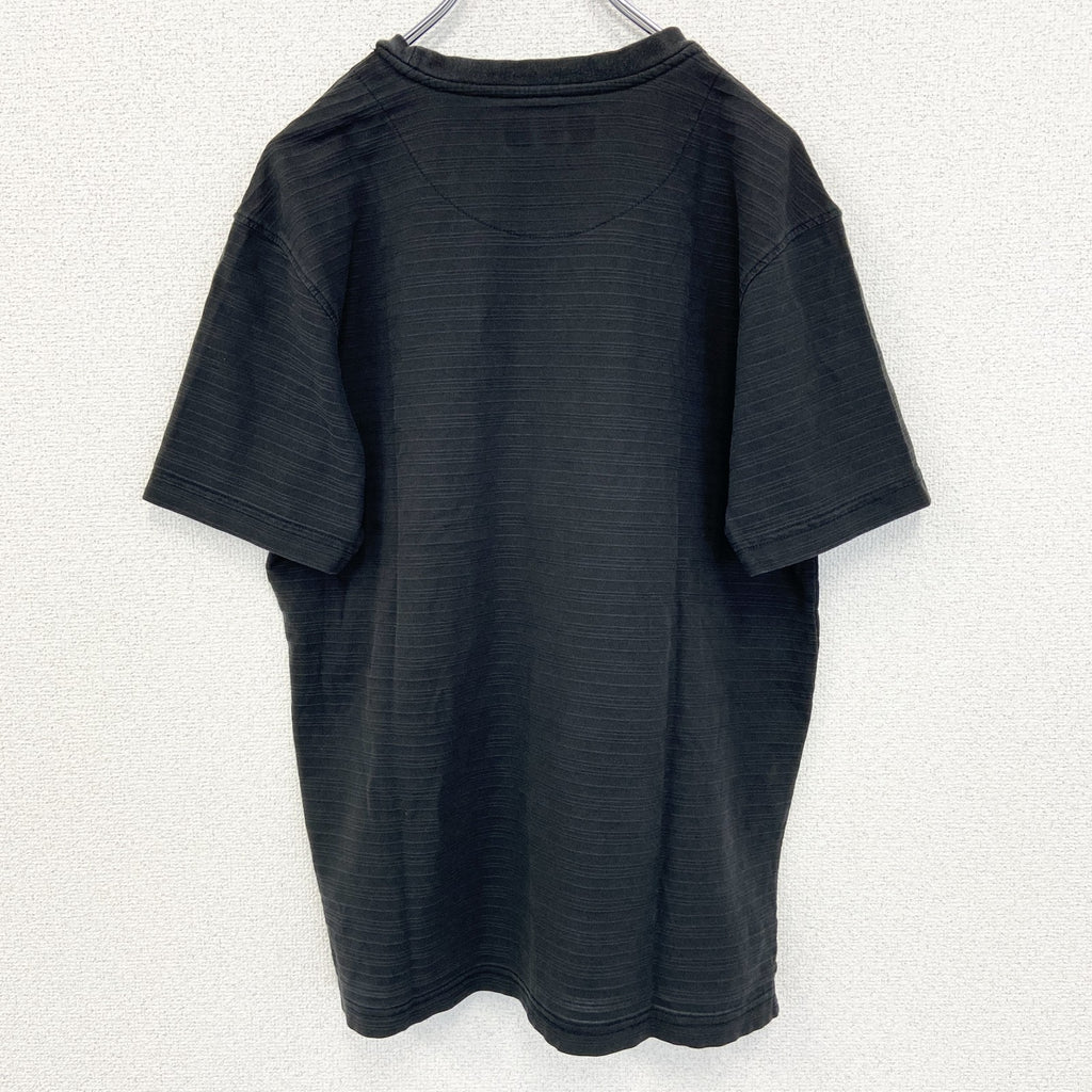 HATHAWAY ハサウェイ 　半袖シンプルTシャツ　ノームコア　無地　黒　ブラック　スポーツウェア　クルーネック　Sサイズ　古着