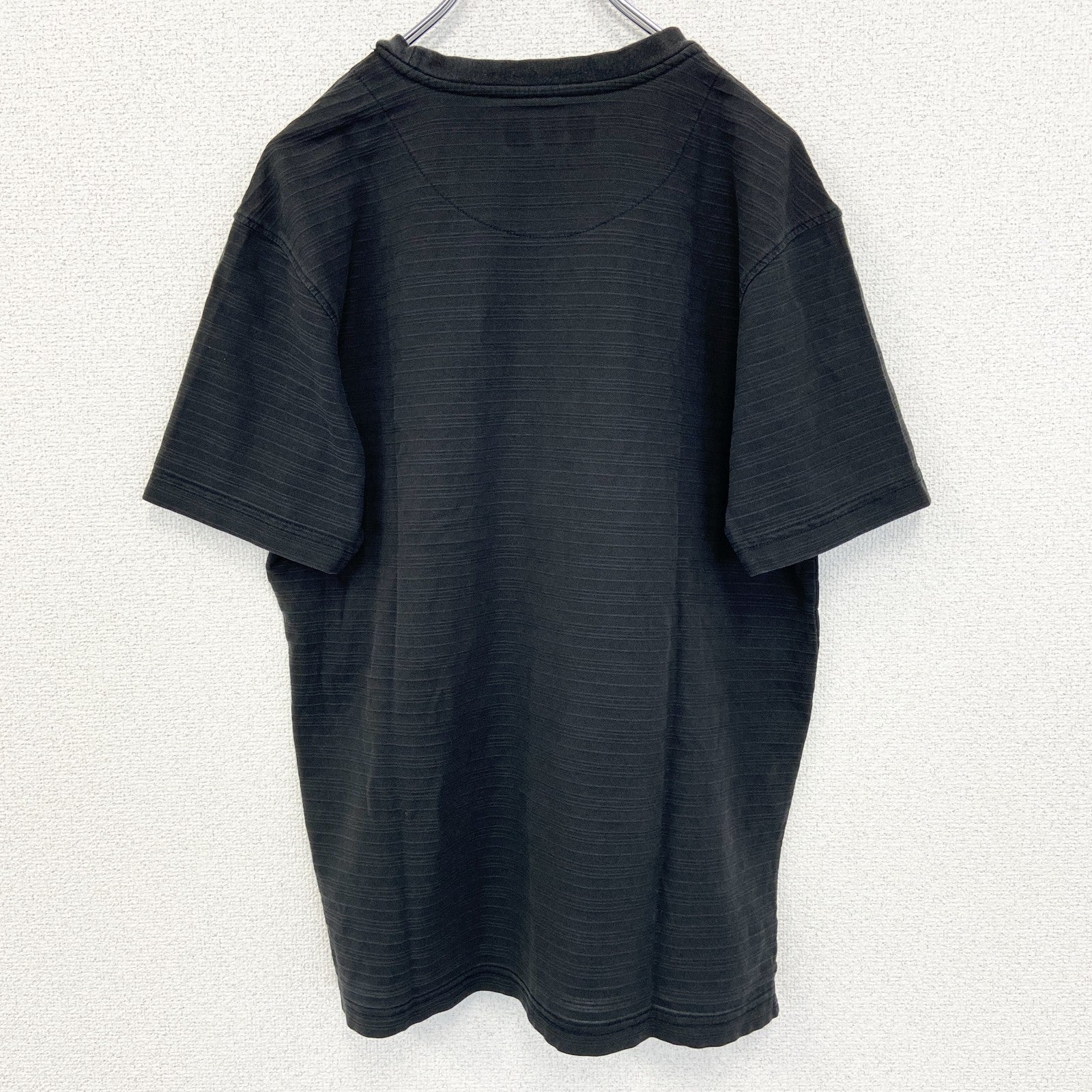 HATHAWAY ハサウェイ 　半袖シンプルTシャツ　ノームコア　無地　黒　ブラック　スポーツウェア　クルーネック　Sサイズ　古着