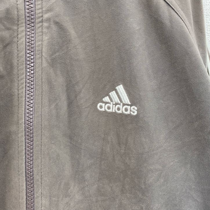 adidas アディダス ベロアトラックジャケット/ジャージ 灰色 グレー XL