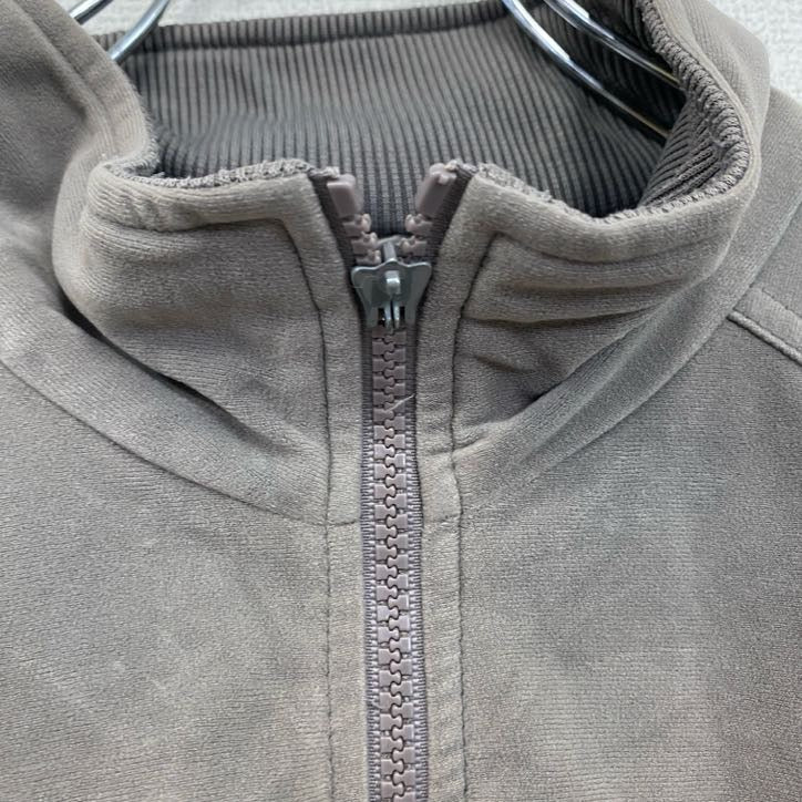 adidas アディダス ベロアトラックジャケット/ジャージ 灰色 グレー XL