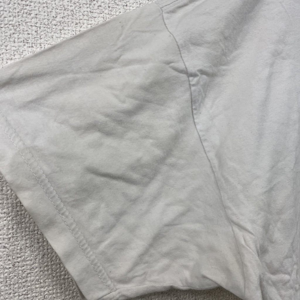 90s～　AIRAK　アイラック　半袖プリントTシャツ　かかし　ヴィンテージ　白　ホワイト　Lサイズ　古着
