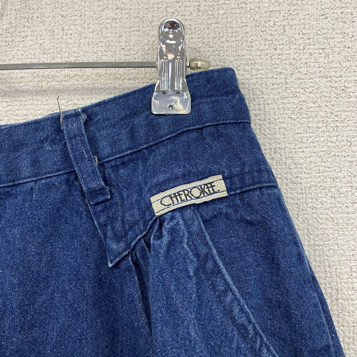 90s　CHEROKEE　チェロキー　デニムフレアスカート　ヴィンテージ　インディゴ　12サイズ　　古着