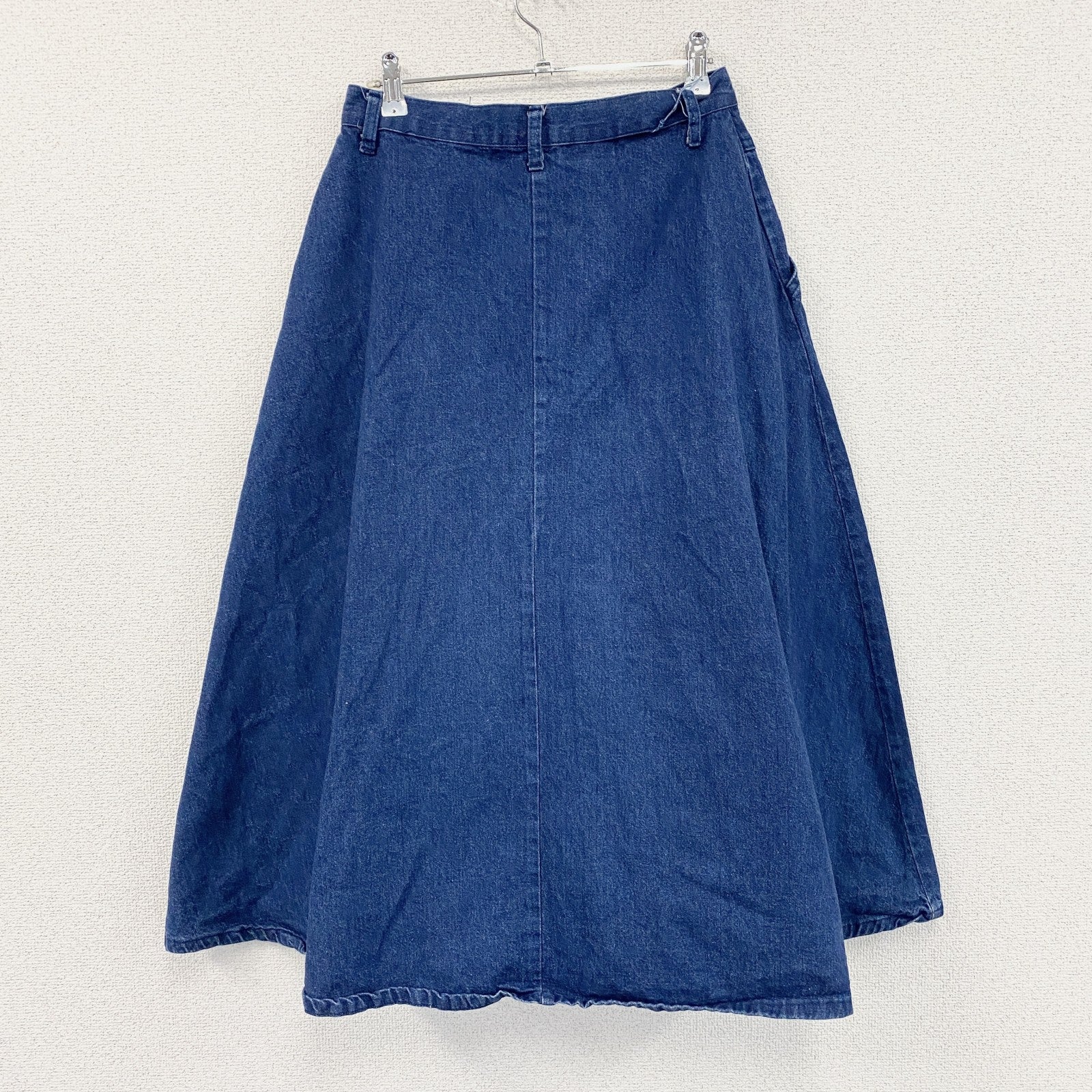 90s　CHEROKEE　チェロキー　デニムフレアスカート　ヴィンテージ　インディゴ　12サイズ　　古着