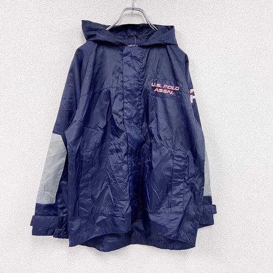 U.S.POLO ASSN.　ユーエスポロアッスン　フルジップジャケット　比翼仕立て　紺　ネイビー　Lサイズ