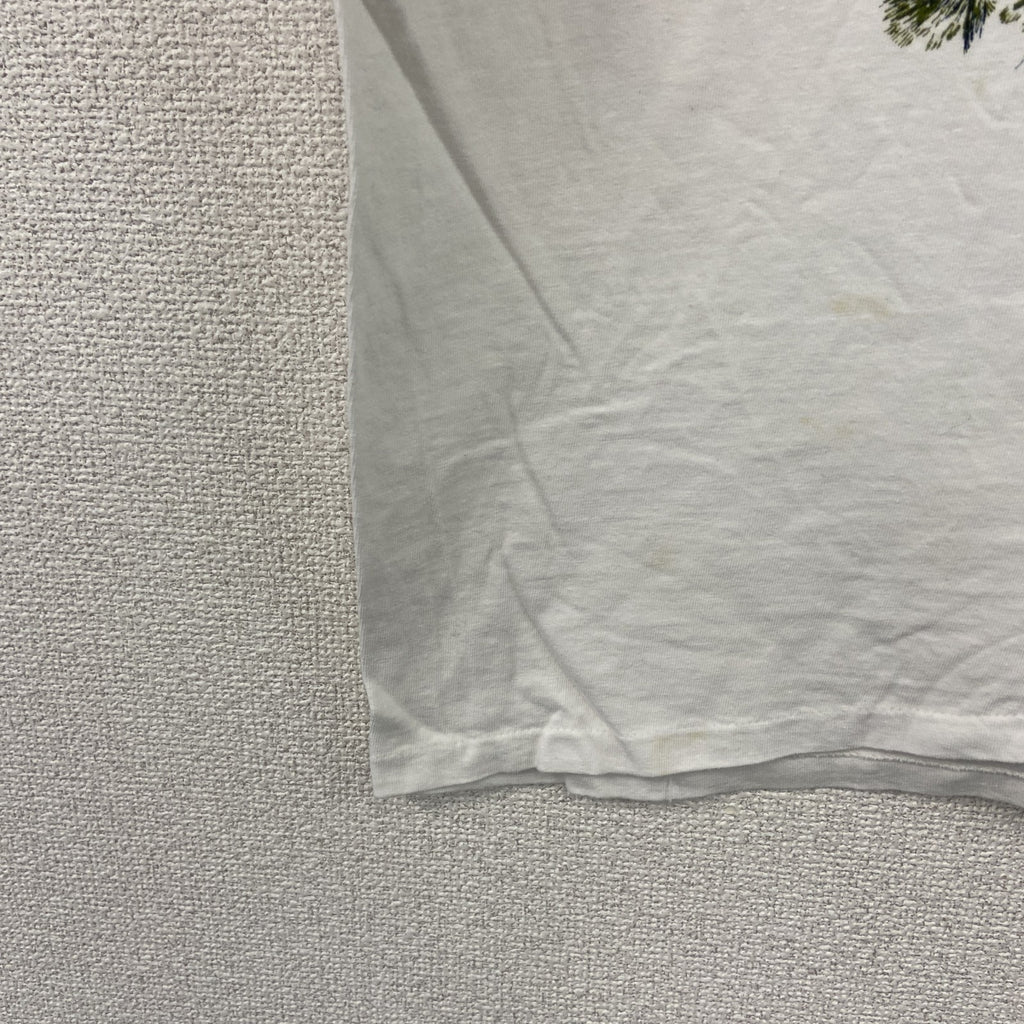 ONEITA　オニータ　半袖プリントTシャツ　シングルステッチ　ヴィンテージ　白　ホワイト　古着