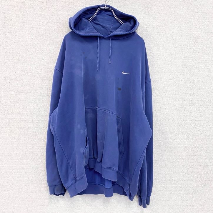 00s　NIKE　ナイキ　スウェットパーカー/フーディ　ヴィンテージ　青　ブルー　XXLサイズ　古着