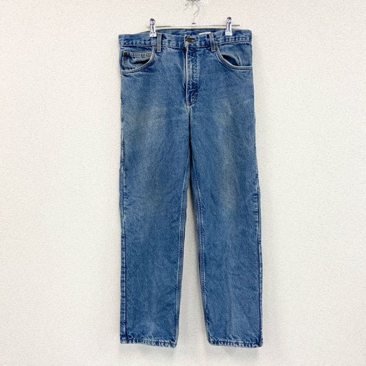 Carhartt　カーハート　デニムパンツ　ジッパーフライ　レザーパッチ　インディゴ　W34