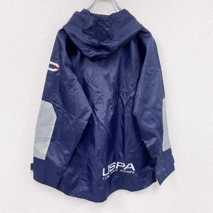 U.S.POLO ASSN.　ユーエスポロアッスン　フルジップジャケット　比翼仕立て　紺　ネイビー　Lサイズ