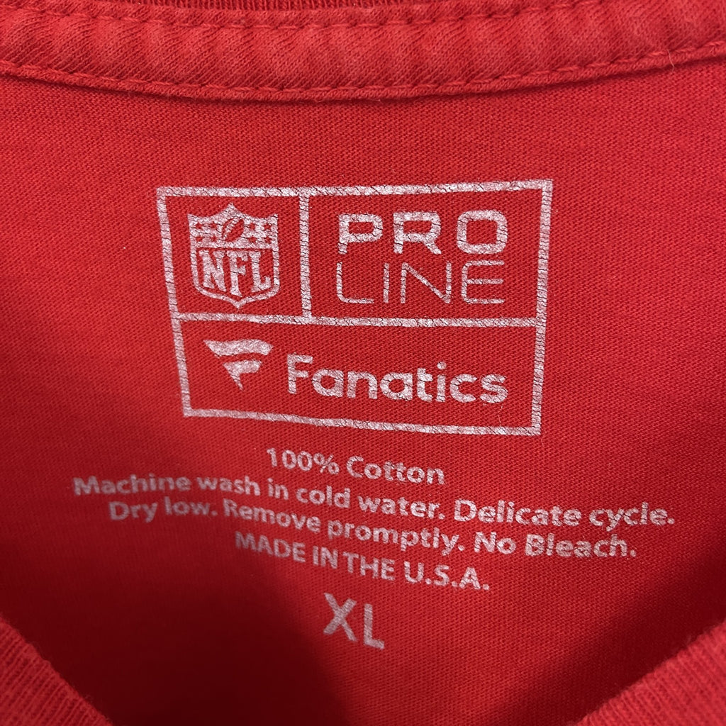 PRO LINE　半袖プリントビッグTシャツ　NFL　カンザスシティ チーフス　アメフト　KC　赤　レッド　XLサイズ　古着