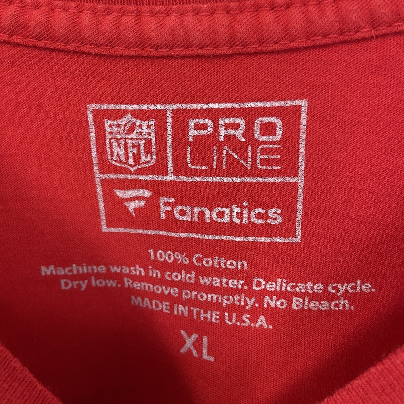 PRO LINE　半袖プリントビッグTシャツ　NFL　カンザスシティ チーフス　アメフト　KC　赤　レッド　XLサイズ　古着