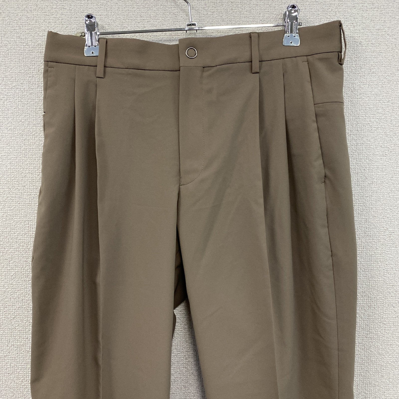 DESCENTE　デサント　イージーパンツ　スラックス　ベージュ　Lサイズ　古着