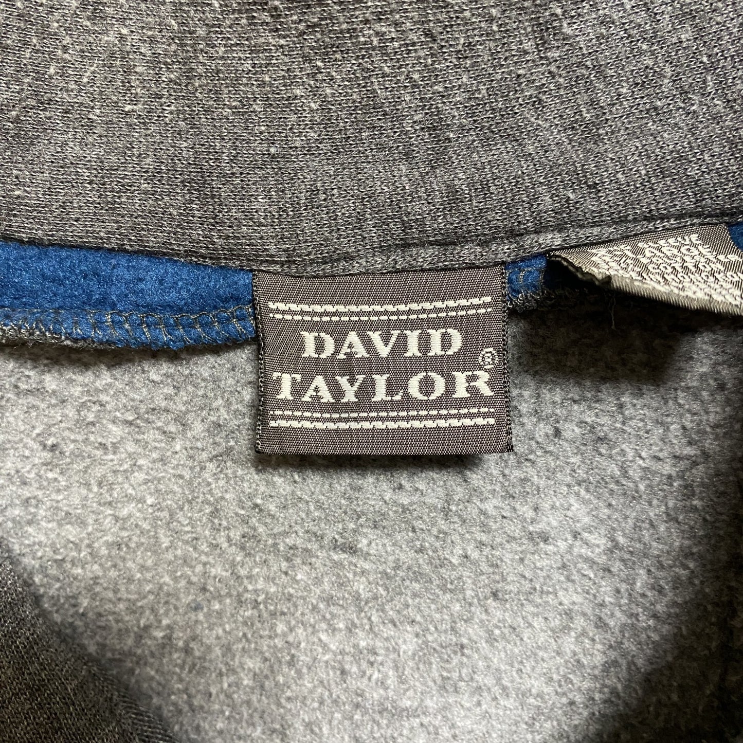 古着 used　DAVID TAYLOR デヴィッドテイラー　長袖フルジップスウェット　トレーナー　ブルゾン　XLサイズ