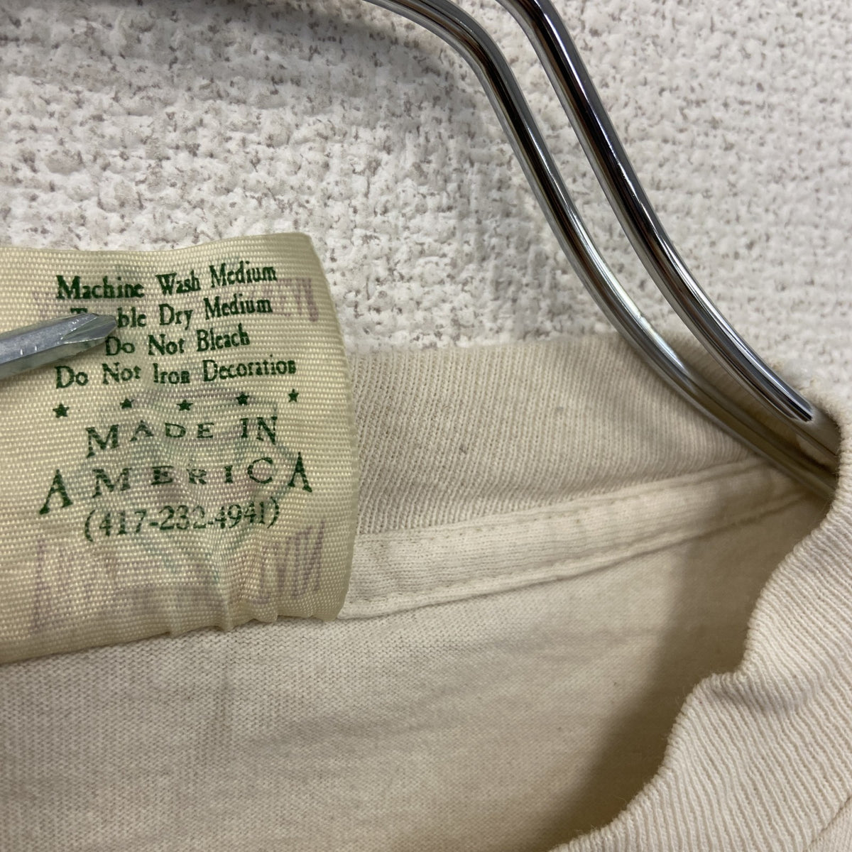 PRAIRIE MOUNTAIN 半袖プリントTシャツ　シングルステッチ　ヴィンテージ　ベージュ　XLサイズ　古着