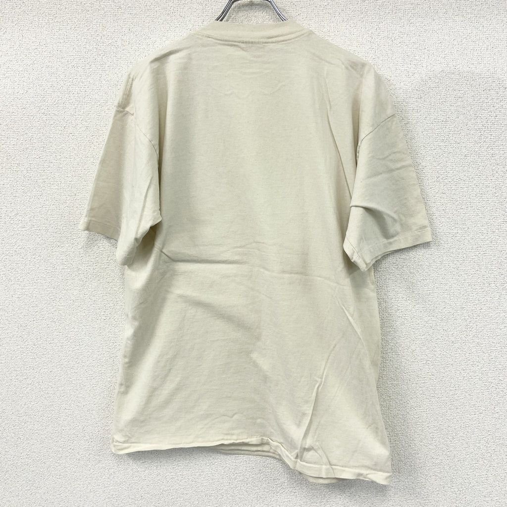 PRAIRIE MOUNTAIN 半袖プリントTシャツ　シングルステッチ　ヴィンテージ　ベージュ　XLサイズ　古着