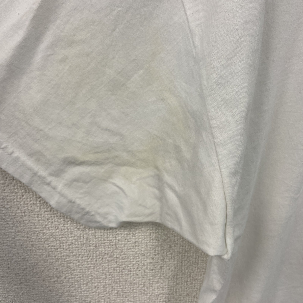 Hanes　ヘインズ　半袖プリントTシャツ　シングルステッチ　ヴィンテージ　白　ホワイト　2XLサイズ カットソー メンズ コットン 古着