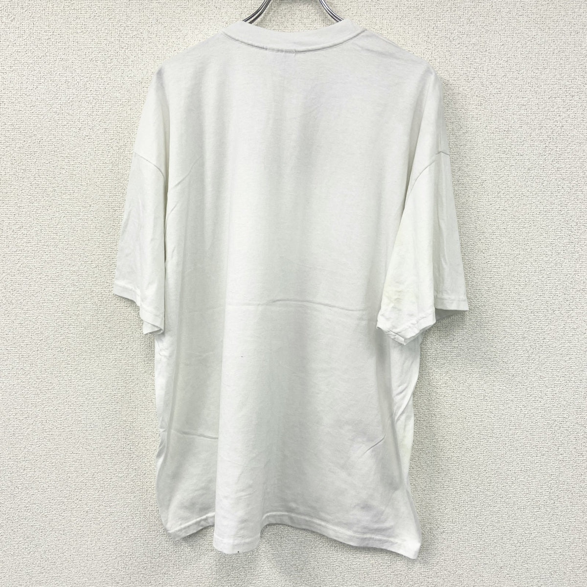 Hanes　ヘインズ　半袖プリントTシャツ　シングルステッチ　ヴィンテージ　白　ホワイト　2XLサイズ カットソー メンズ コットン 古着