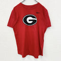 NIKE　ナイキ　半袖ビッグGプリントTシャツ　スウッシュロゴ　クルーネック　シティーボーイ　赤　レッド　Mサイズ　古着