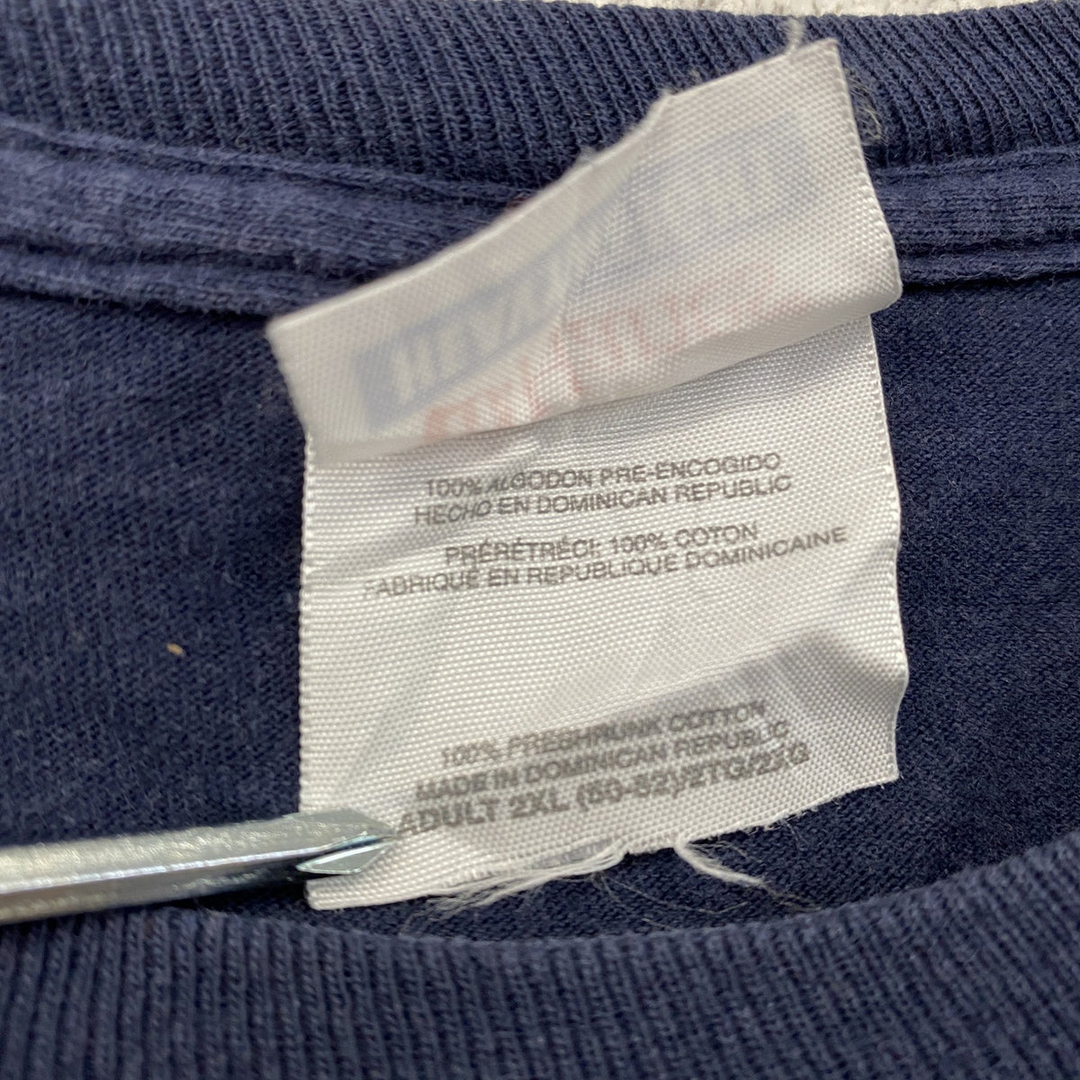 ～00s　Hanes　ヘインズ　半袖プリントTシャツ　ヴィンテージ　紺　ネイビー　2XLサイズ　古着